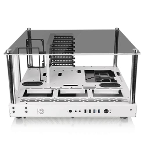 Gabinete Core P3 TG Blanco C/ TtGaming Riser Cable