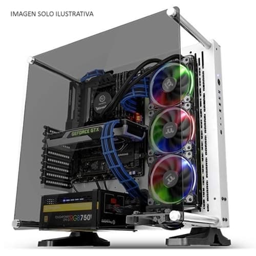 Gabinete Core P3 TG Blanco C/ TtGaming Riser Cable