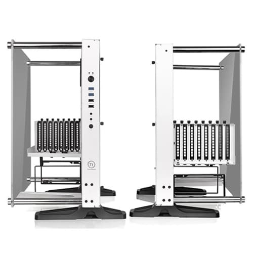 Gabinete Core P3 TG Blanco C/ TtGaming Riser Cable