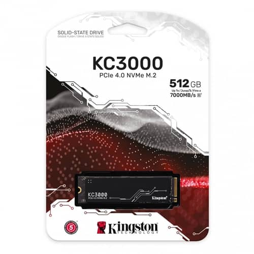 Disco Interno SSD KINGSTON KC3000 512GB M.2 NVMe PCIe 4.0 7000MB/s