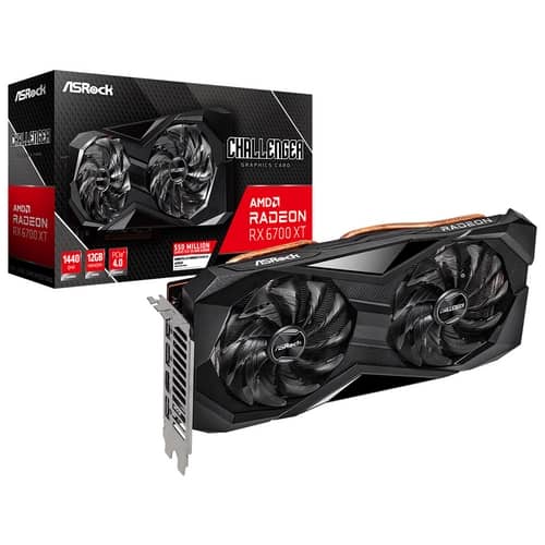 Placa de Video ASROCK AMD Radeon RX 6700 XT Challenger D 12GB OC