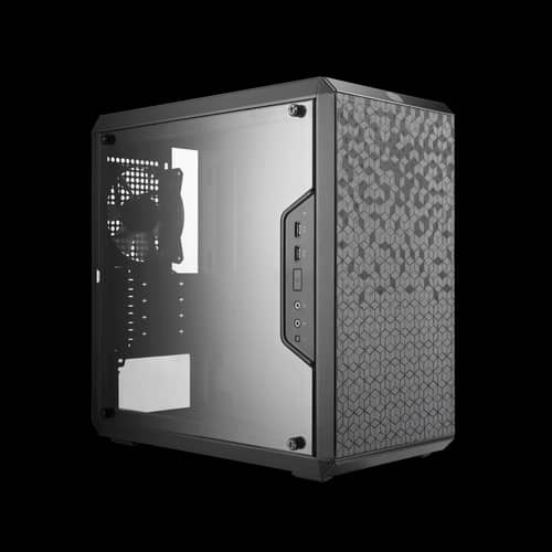 Gabinete COOLER MASTER MasterBox Q300L Rainbow Negro Mini Tower ARGB S/Fuente