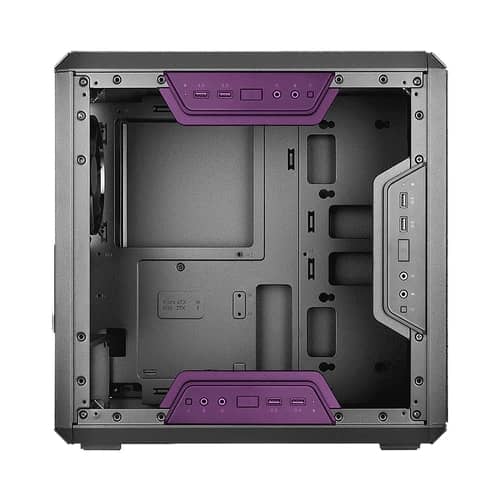 Gabinete COOLER MASTER MasterBox Q300L Rainbow Negro Mini Tower ARGB S/Fuente