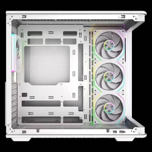 Gabinete Cooler Master Elite 600 Mid Tower 4 Fans ARGB Tempered Glass White s/Fuente