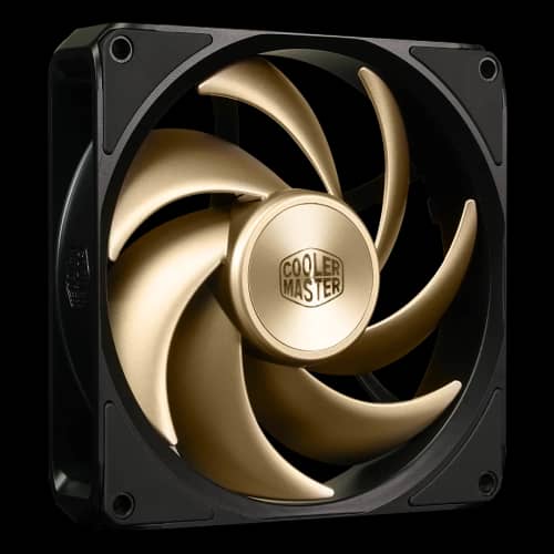Gabinete Cooler Master MasterFrame 400 Mesh Gold Mini Tower 1 Fan 140mm Tempered Glass Gold s/Fuente